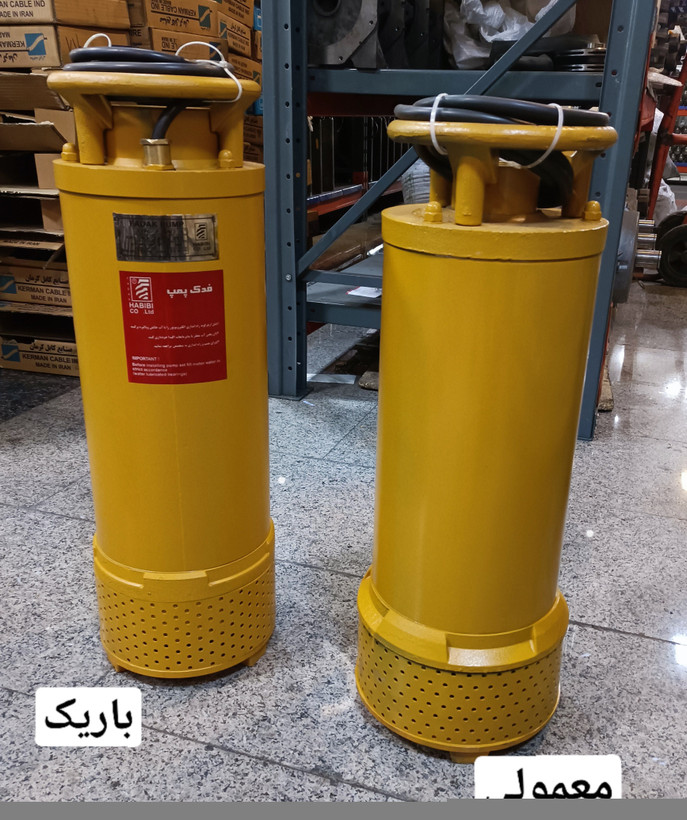 پمپ کفکش فدک ۳۲ متری تنه باریک ۶ اینچ ۳ فاز مدل F32/1 مناسب جدار ۱۰ اینچ | کف کش 30 متری ایرانی