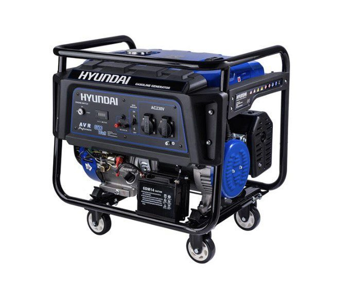 موتور برق هیوندای ۸.۵ کیلووات بنزینی استارتی تکفاز HYUNDAI - HG8525-PG | موتوربرق بنزینی ۸۵۰۰ وات چهار زمانه تک فاز