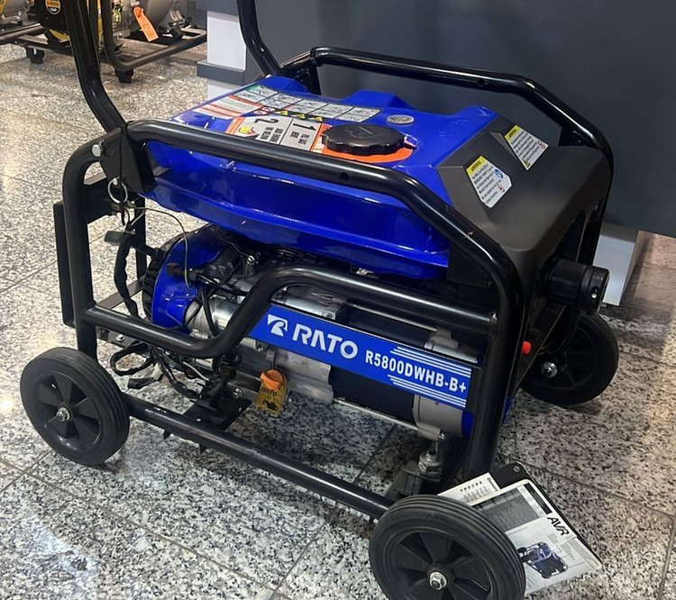 موتور برق 3 کیلووات راتو بنزینی استارتی تکفاز پلاس مدل +RATO-R5800DWHB_B | موتور برق 3000 وات چینی درجه یک