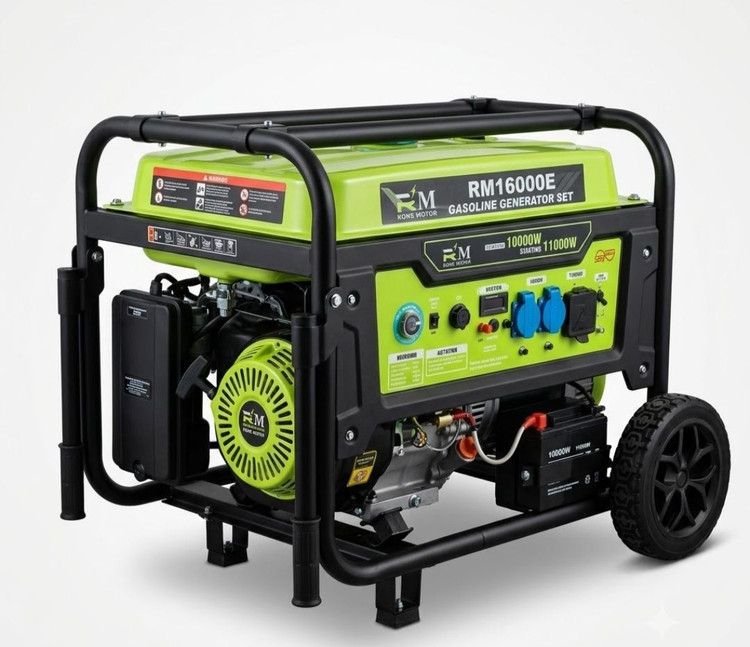 موتور برق بنزینی رونی 10 کیلو وات استارتی تکفاز ریموت دار RONI MOTOR مدل RM16000E | سفارش امارات