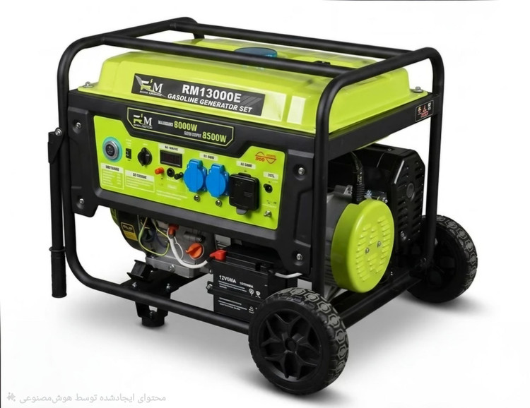 موتور برق بنزینی رونی 8/5 کیلووات استارتی تکفاز ریموت دار RONI MOTOR مدل RM13000E | سفارش امارات