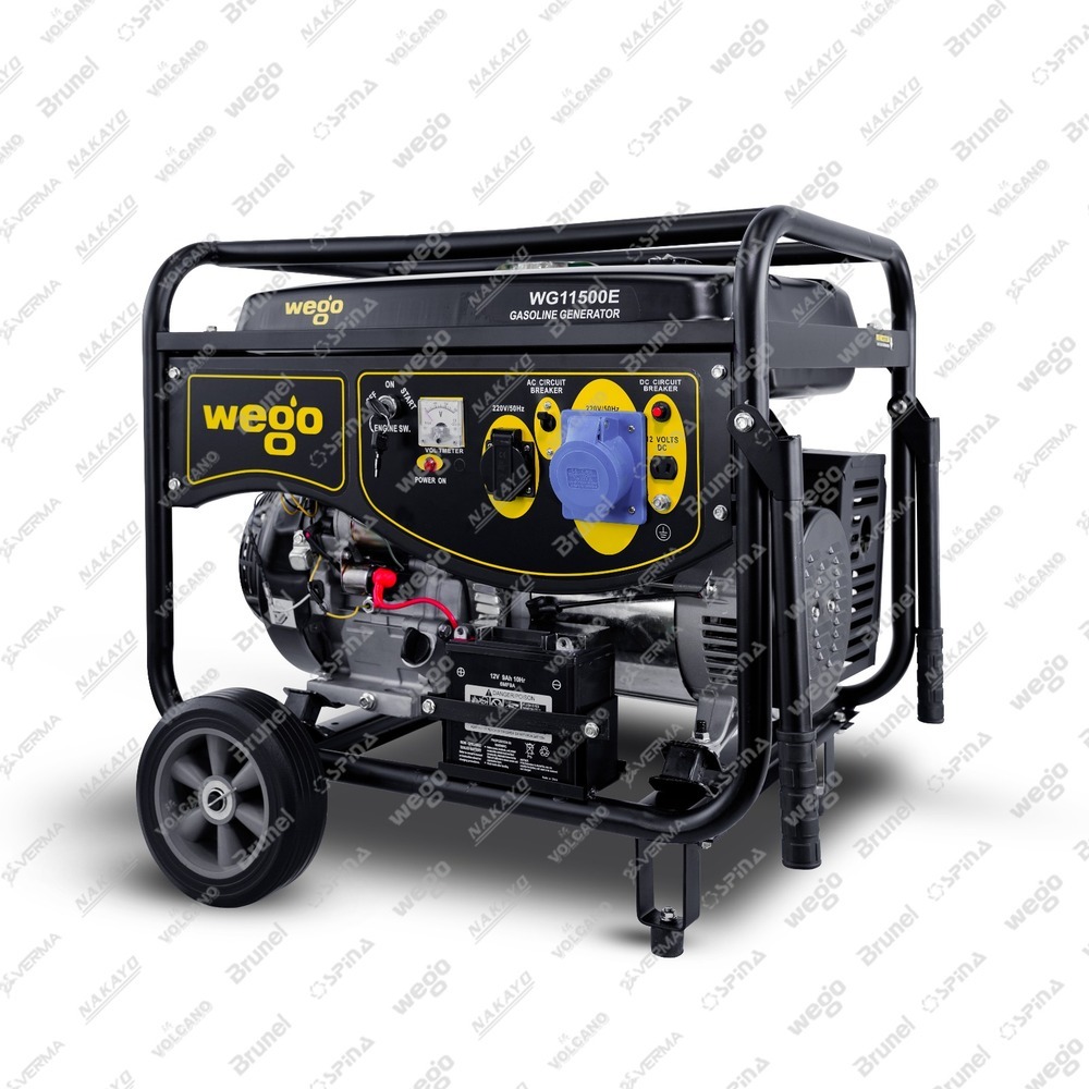 موتور برق بنزینی ویگو 9/5 کیلووات استارتی تکفاز مدل WG12500E